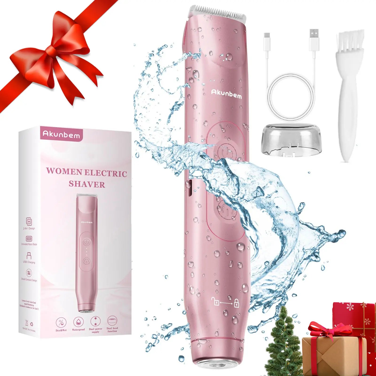 Recortadora íntima y facial 2 en 1 para mujer
